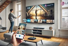 اتصال گوشی به تلویزیون ال جی