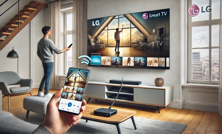 اتصال گوشی به تلویزیون ال جی
